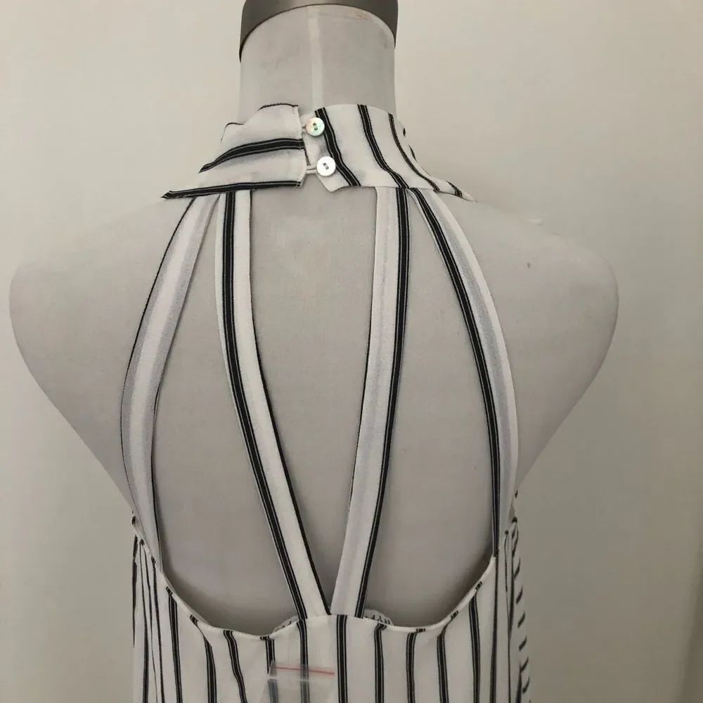 HYFVE striped flowy A line mini dress S - Picture 5 of 9